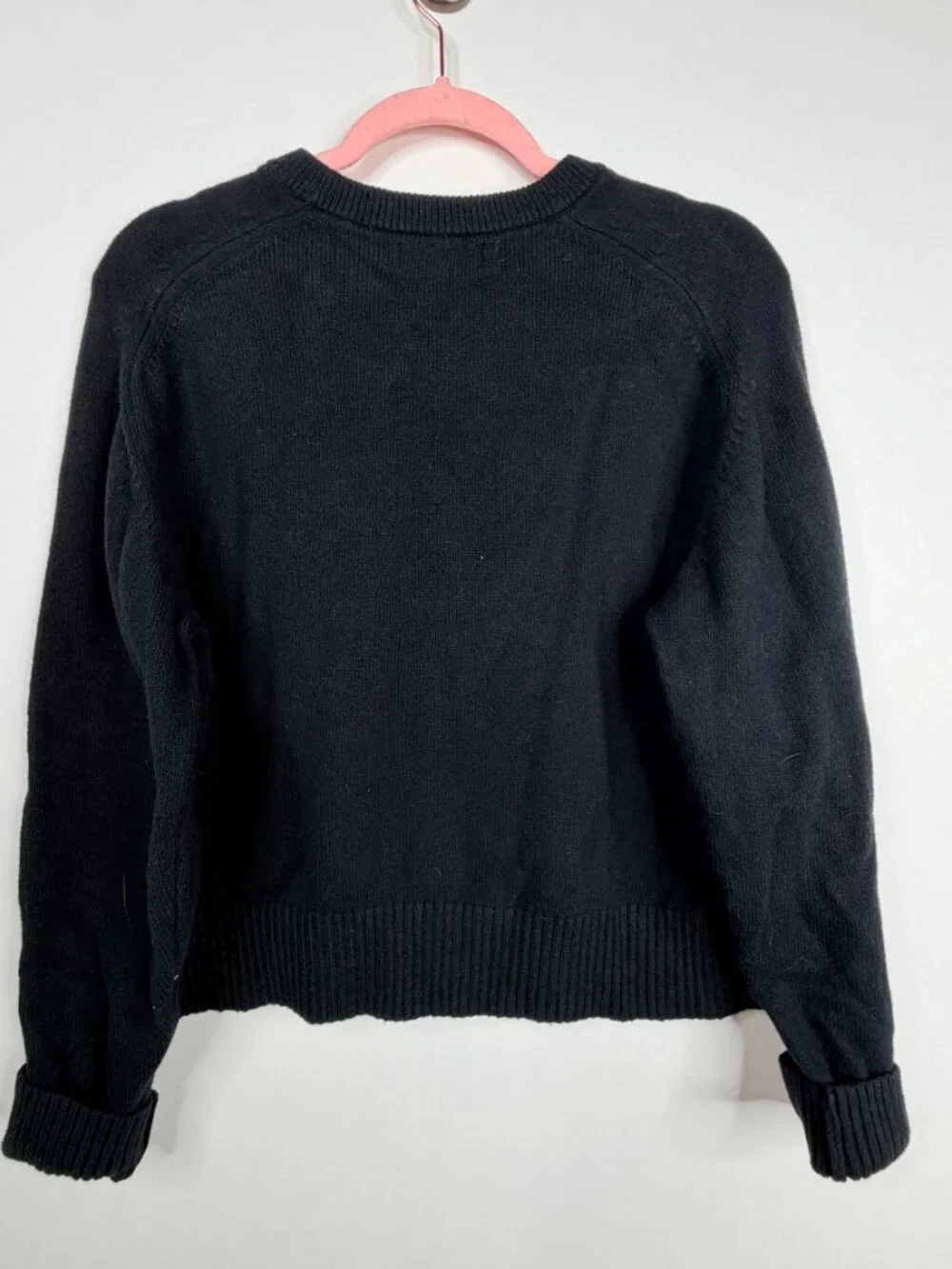 Banana Republic Perfectly Soft Crew-Neck Sweater Black Small #A3247